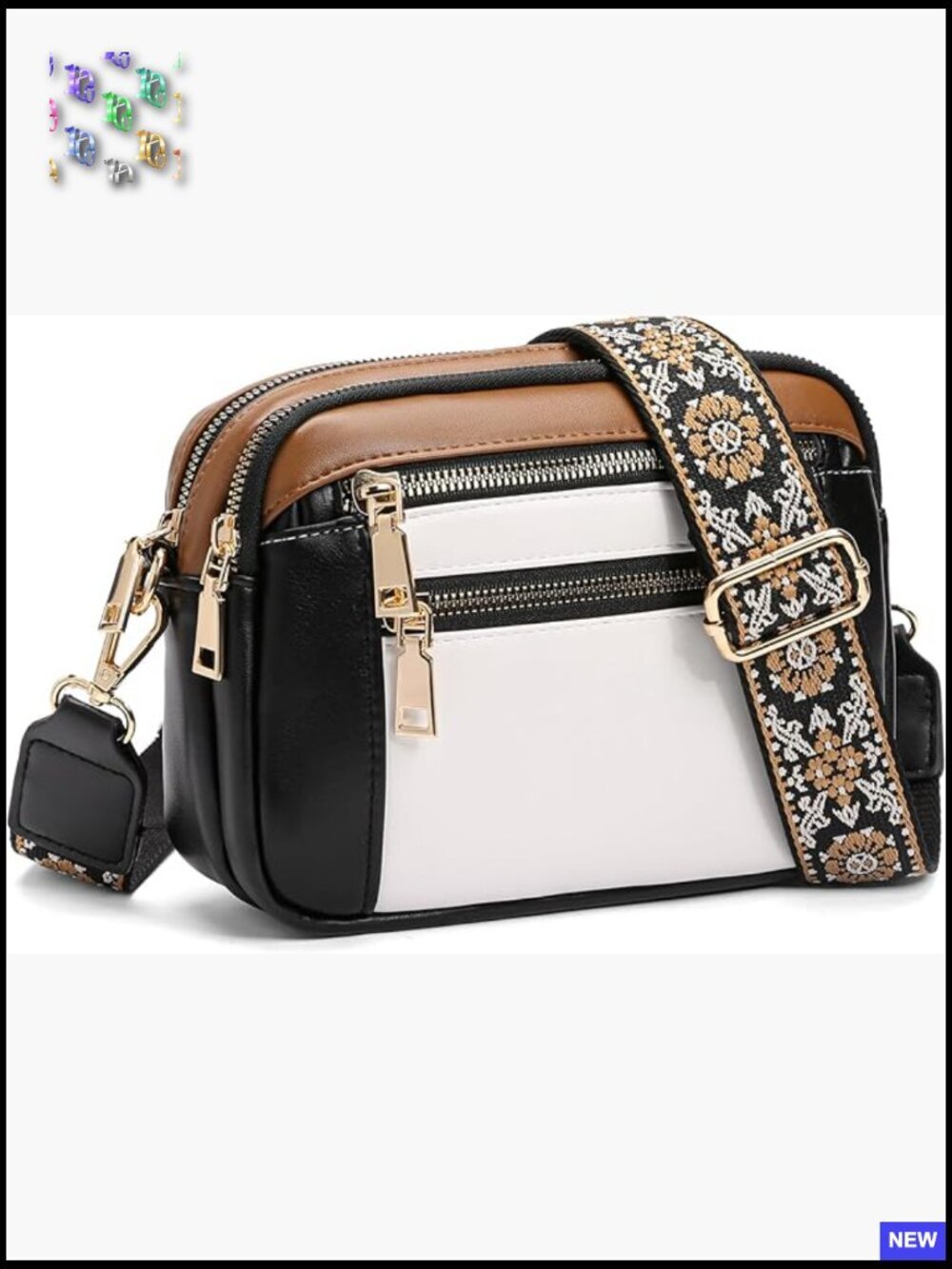 Small Crossbody Bag Vegan Leather Trendy Purse Shoulder Handbag Travel with